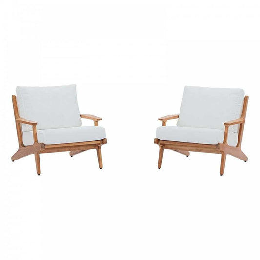 Saratoga 2 Piece Outdoor Patio Teak Set