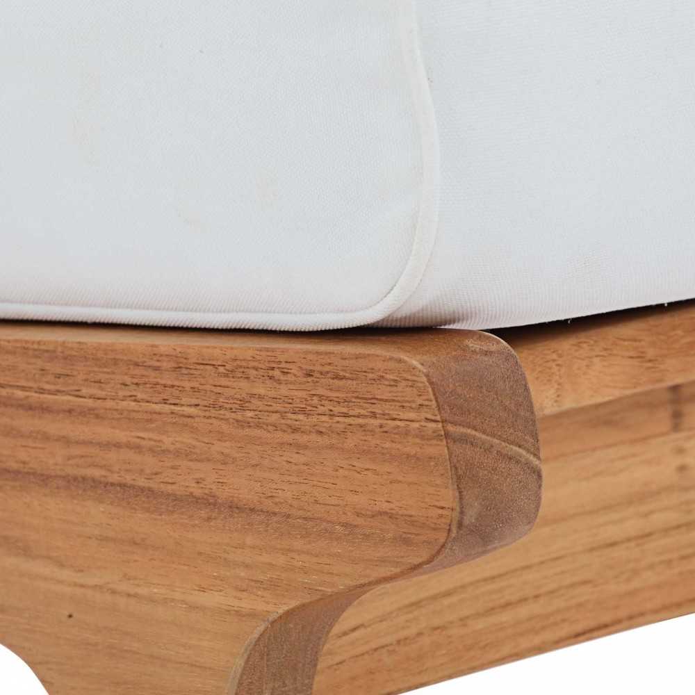 Saratoga Outdoor Patio Teak Ottoman