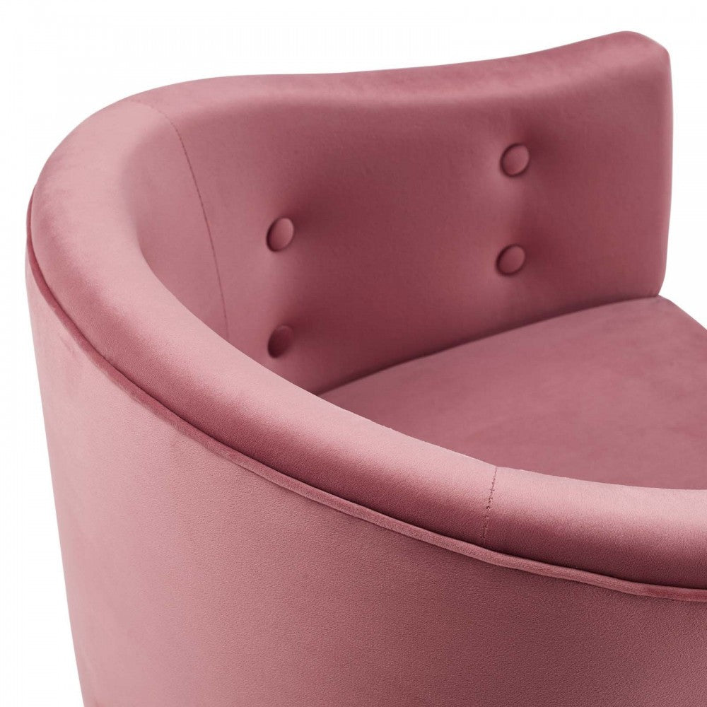 Savour Tufted Counter Stool, Dusty Rose