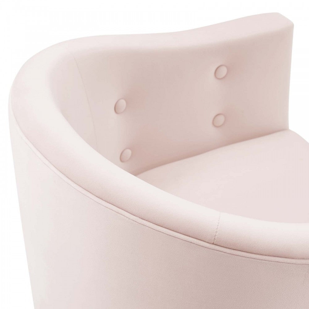 Savour Tufted Counter Stool, Pink