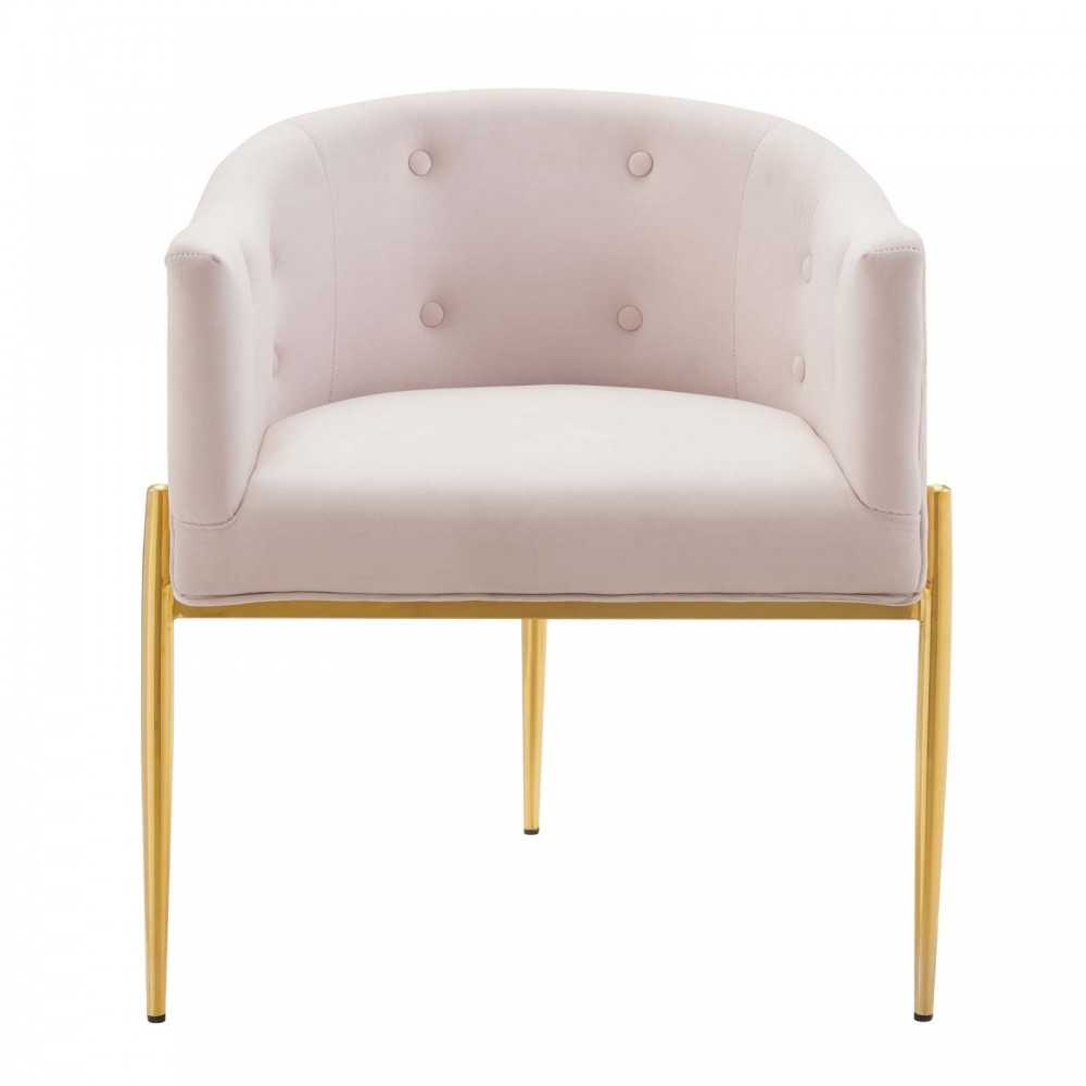 Savour Tufted Performance Velvet Accent Chair, Pink