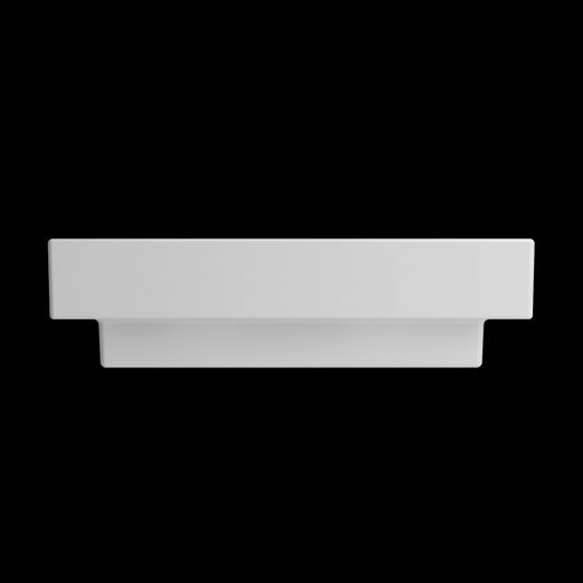 Scala Arch Wall-Mounted Sink Fireclay 23.75 in. 1-Hole in Matte White