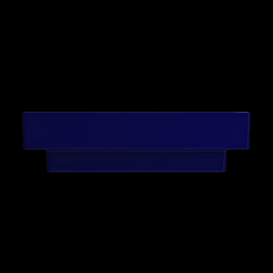 Scala Arch Wall-Mounted Sink Fireclay 23.75 in. 1-Hole in Sapphire Blue
