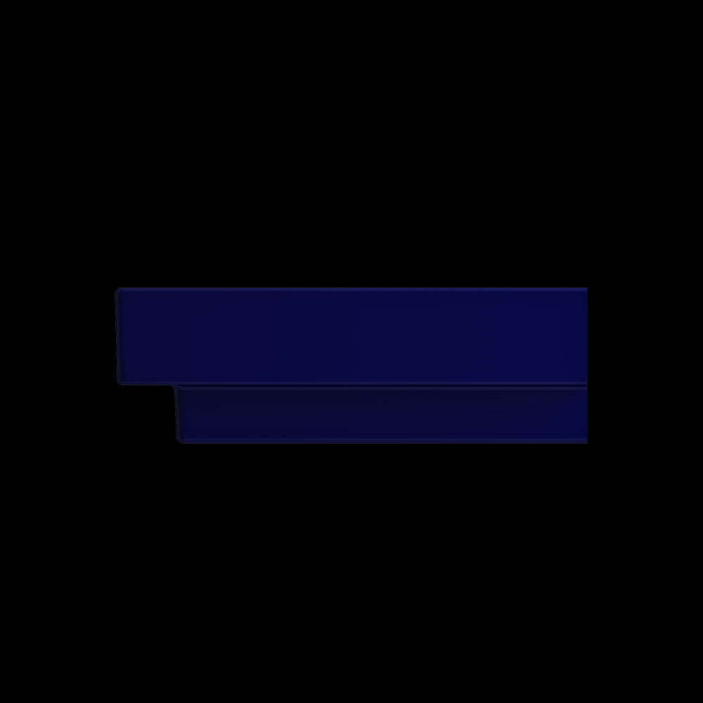 Scala Arch Wall-Mounted Sink Fireclay 23.75 in. 1-Hole in Sapphire Blue