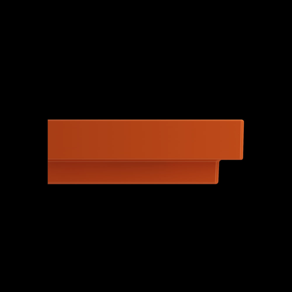Scala Arch Wall-Mounted Sink Fireclay 23.75 in. 3-Hole in Orange