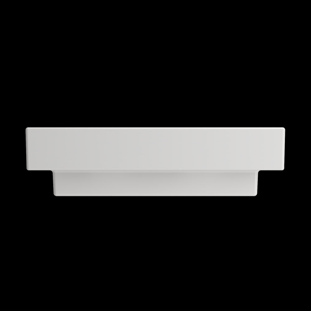 Scala Arch Wall-Mounted Sink Fireclay 23.75 in. 3-Hole in White