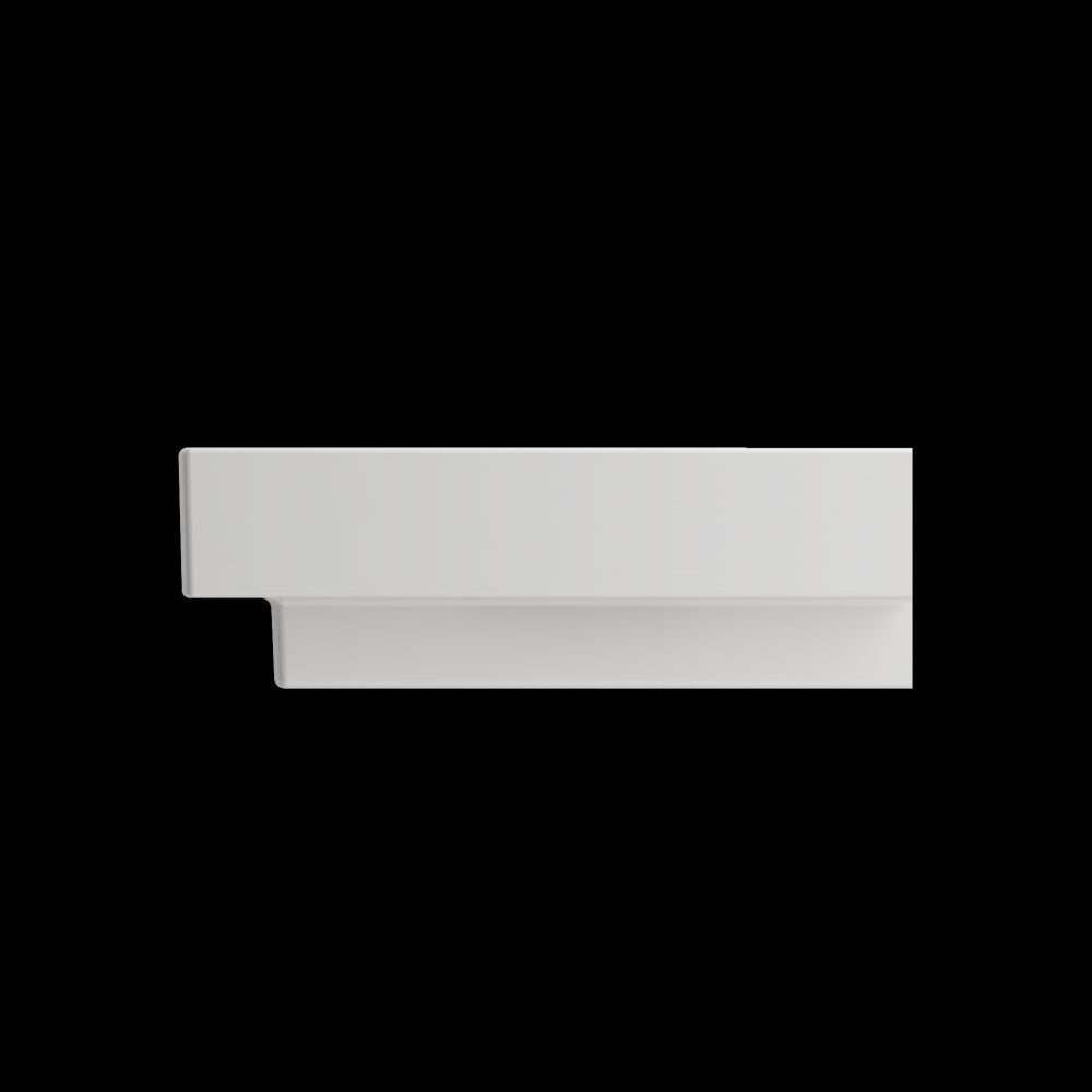 Scala Arch Wall-Mounted Sink Fireclay 23.75 in. 3-Hole in White