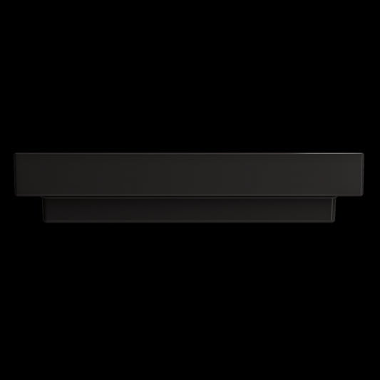 Scala Arch Wall-Mounted Sink Fireclay 32 in. 1-Hole in Matte Black
