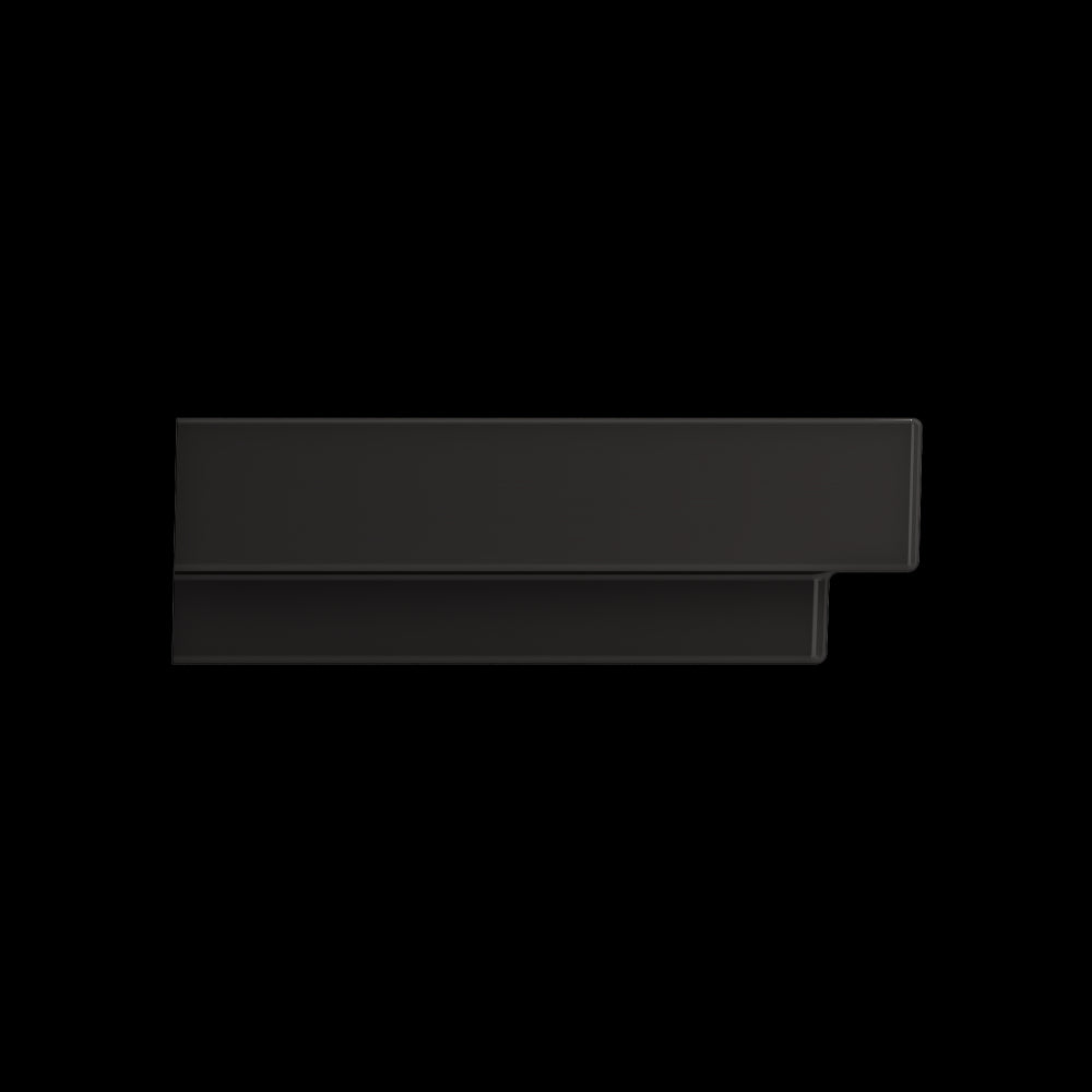 Scala Arch Wall-Mounted Sink Fireclay 32 in. 1-Hole in Matte Black