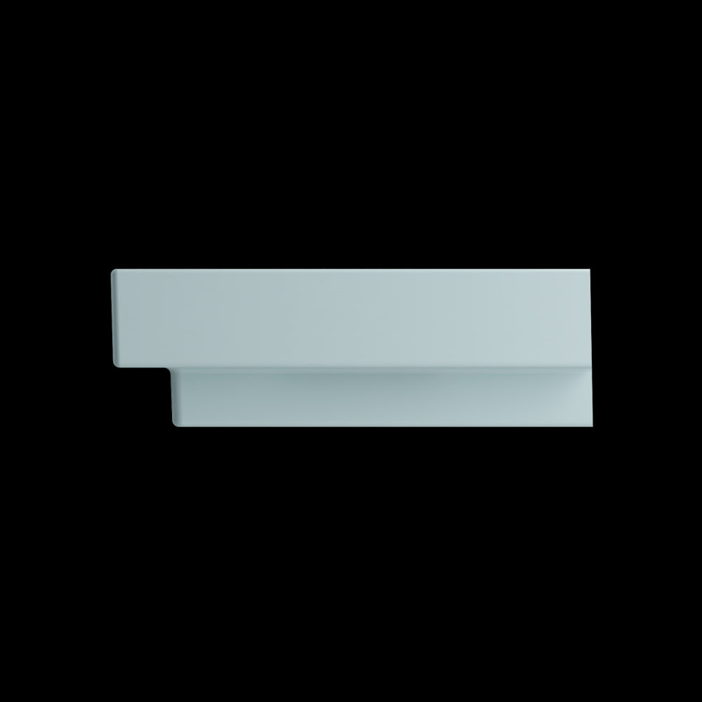 Scala Arch Wall-Mounted Sink Fireclay 32 in. 1-Hole in Matte Ice Blue