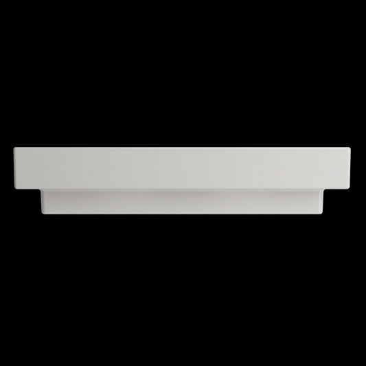 Scala Arch Wall-Mounted Sink Fireclay 32 in. 3-Hole in Biscuit