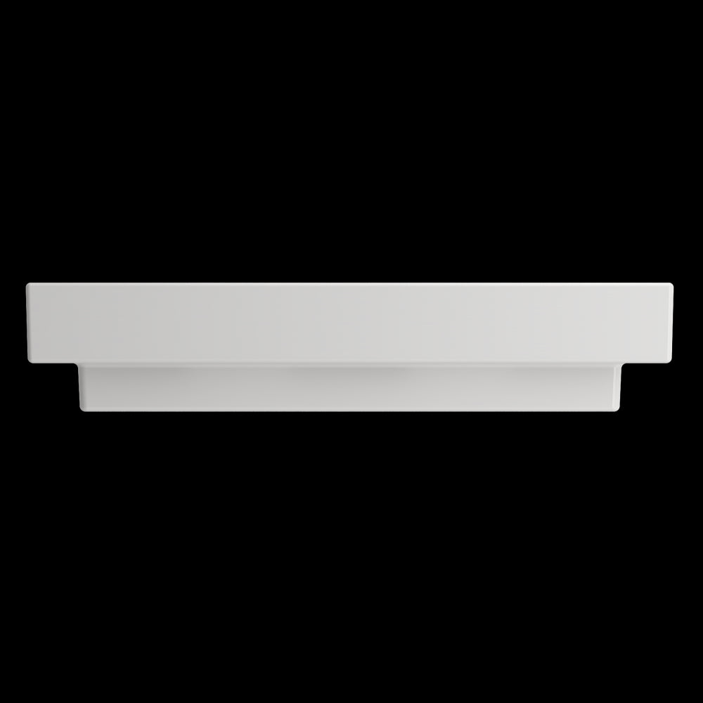 Scala Arch Wall-Mounted Sink Fireclay 32 in. 3-Hole in White
