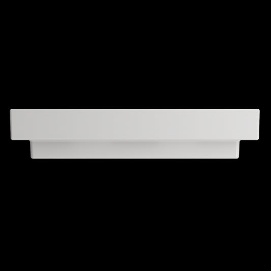 Scala Arch Wall-Mounted Sink Fireclay 32 in. 3-Hole in White