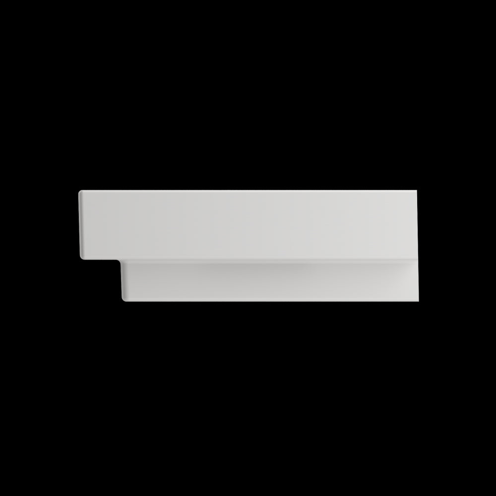 Scala Arch Wall-Mounted Sink Fireclay 32 in. 3-Hole in White