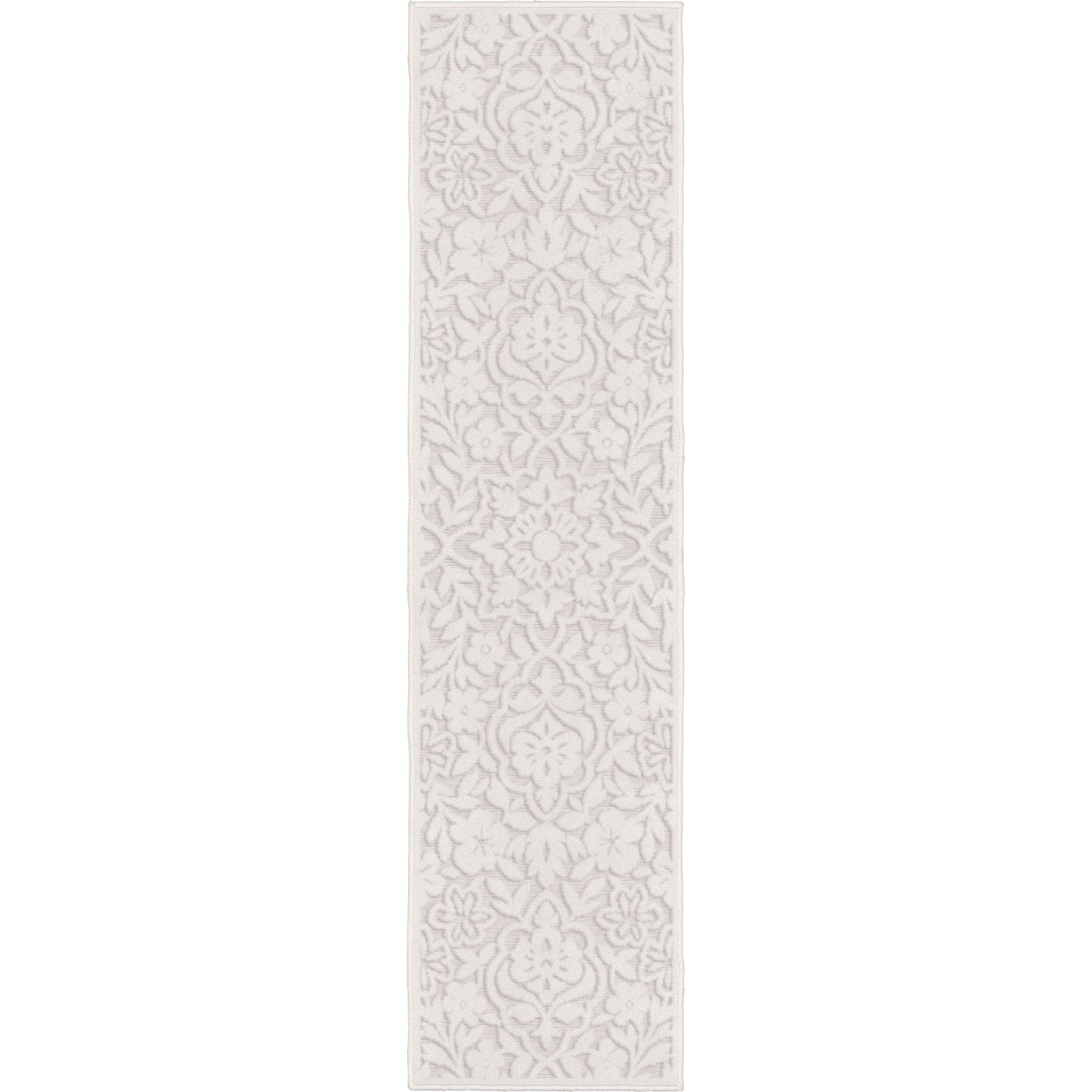 Orian Boucle' Cottage Floral Natural 23"X90"