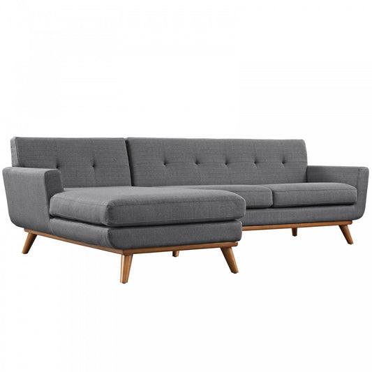 se Left-Facing Sectional Sofa, Gray