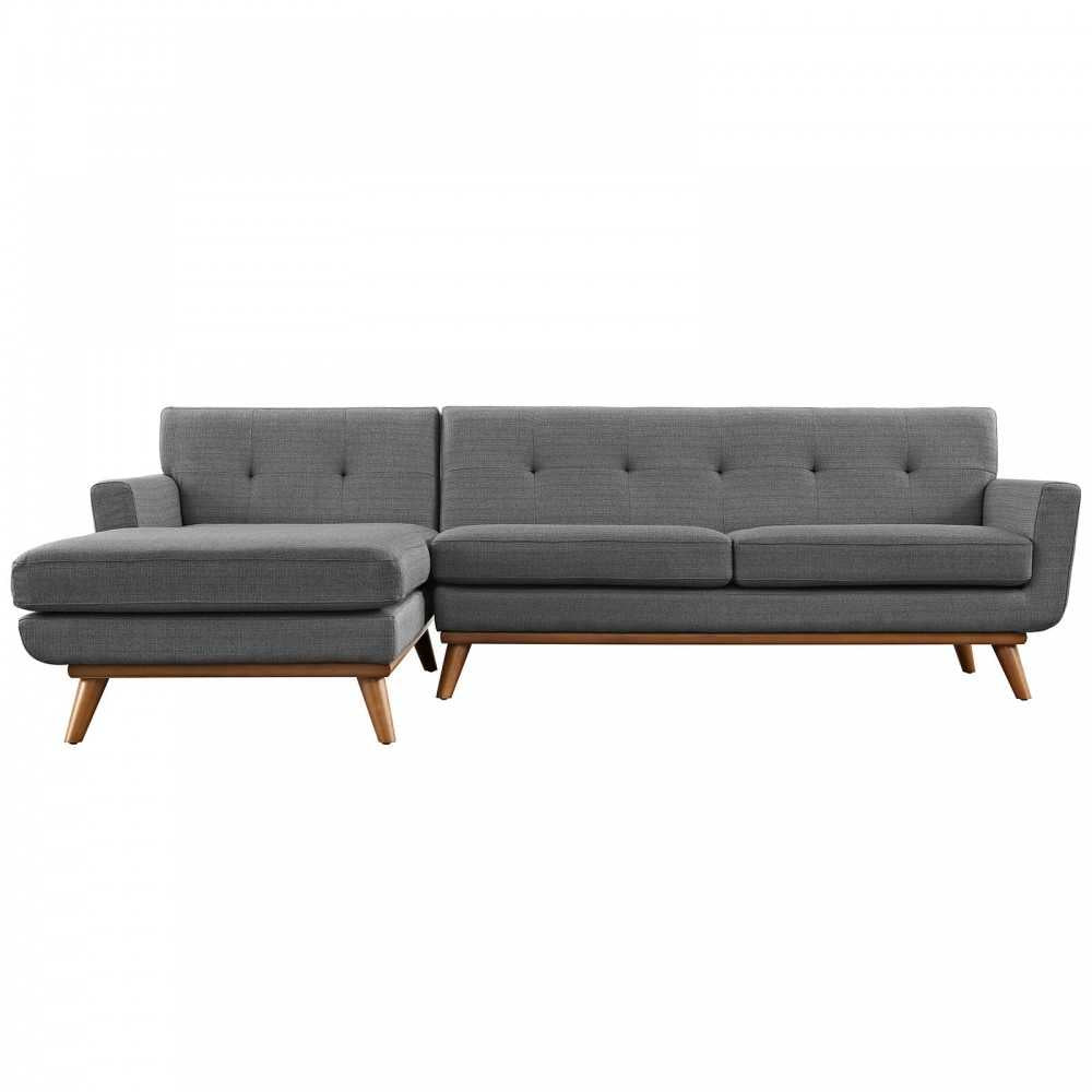 se Left-Facing Sectional Sofa, Gray