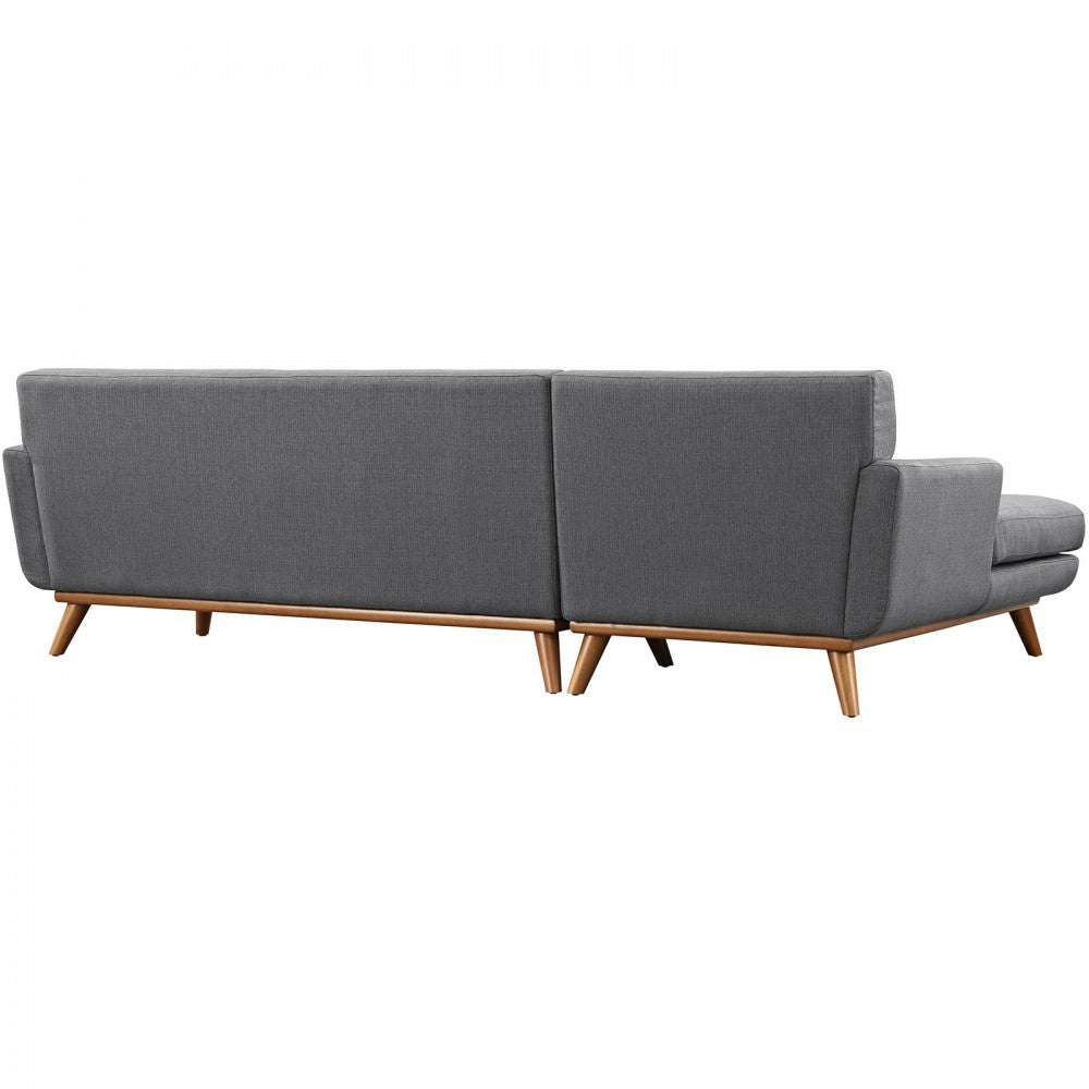 se Left-Facing Sectional Sofa, Gray