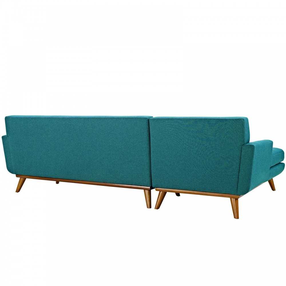 se Left-Facing Sectional Sofa, Teal