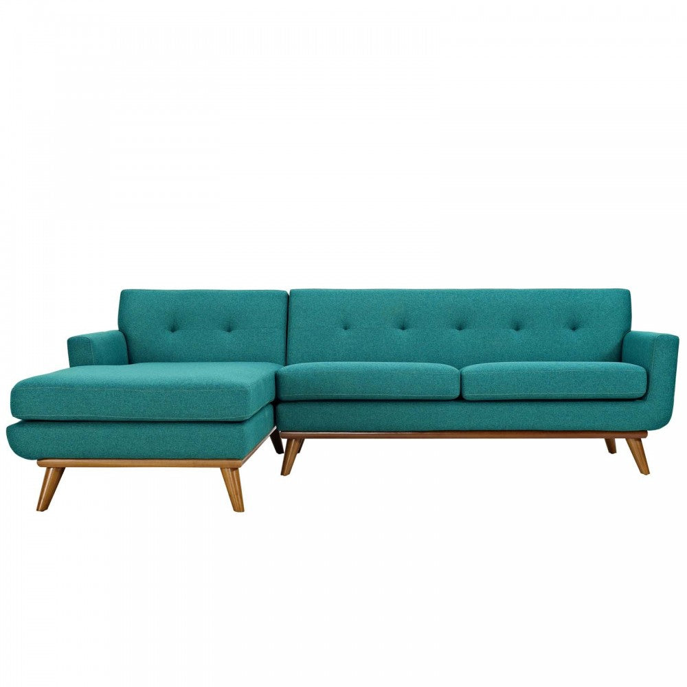 se Left-Facing Sectional Sofa, Teal