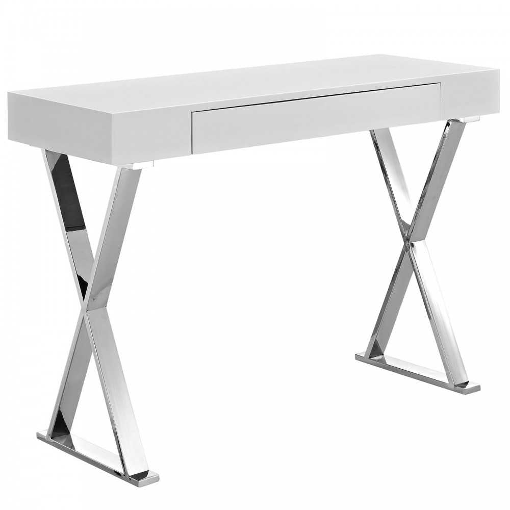 Sector Console Table, White