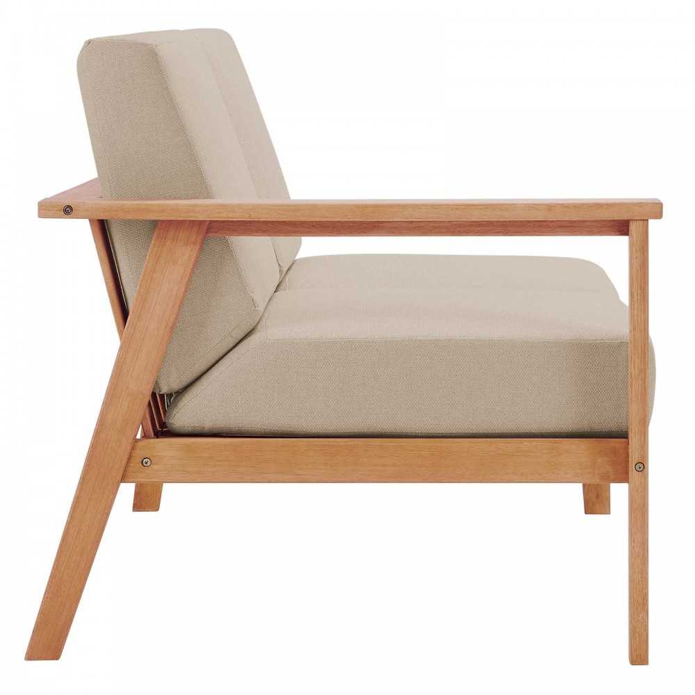 Sedona Outdoor Patio Eucalyptus Wood Left-Facing Loveseat
