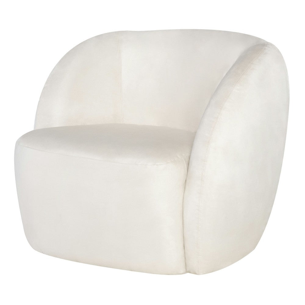 Selma Champagne Microsuede Fabric Occasional Chair