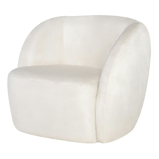 Selma Champagne Microsuede Fabric Occasional Chair