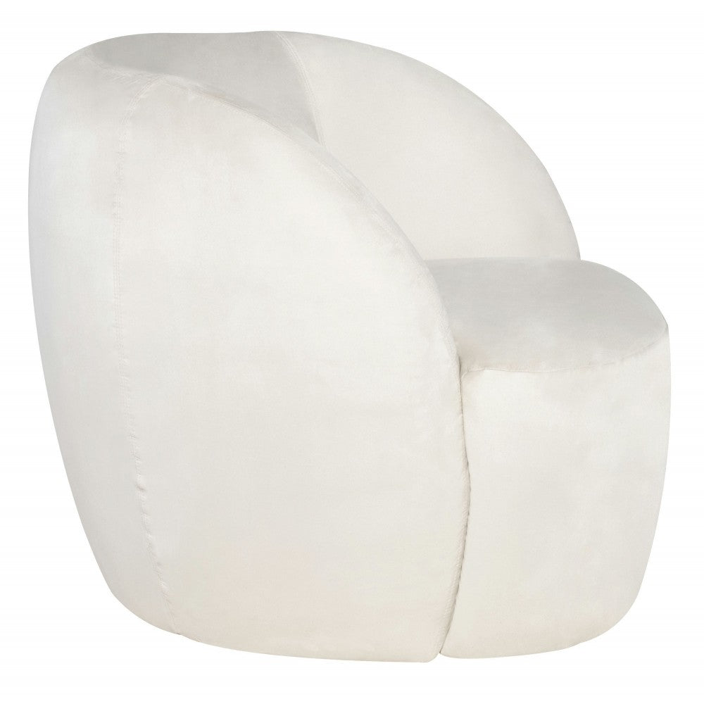 Selma Champagne Microsuede Fabric Occasional Chair