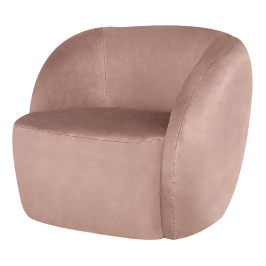 Selma Petal Microsuede Fabric Occasional Chair