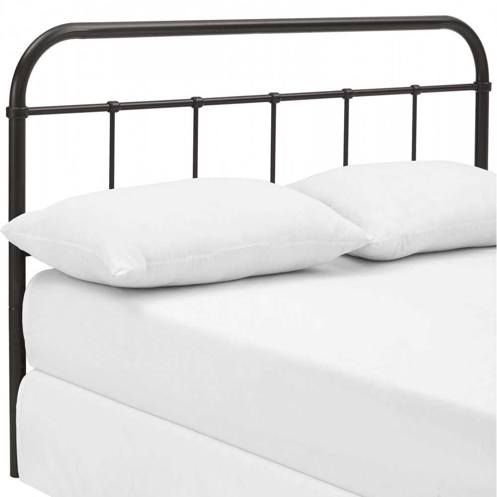 Serena Full Steel Headboard, Brown