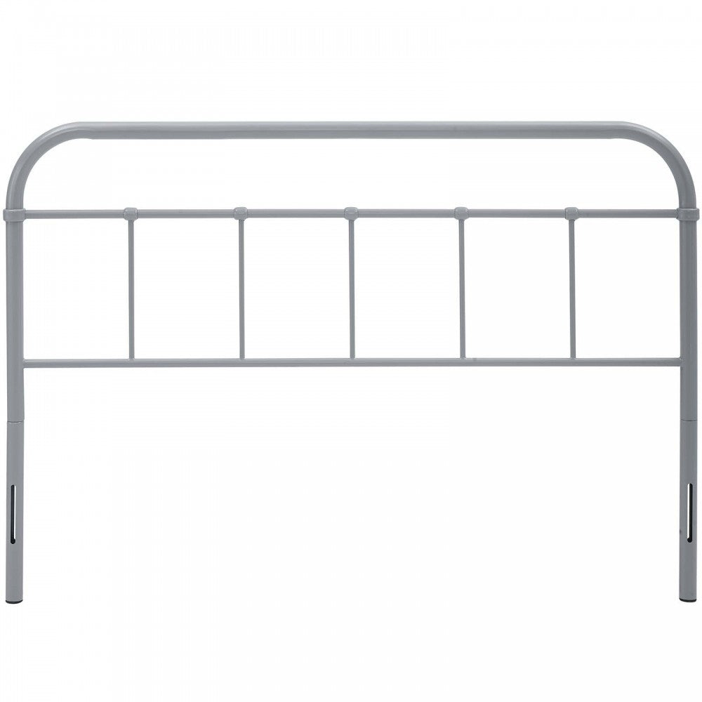 Serena King Steel Headboard, Gray