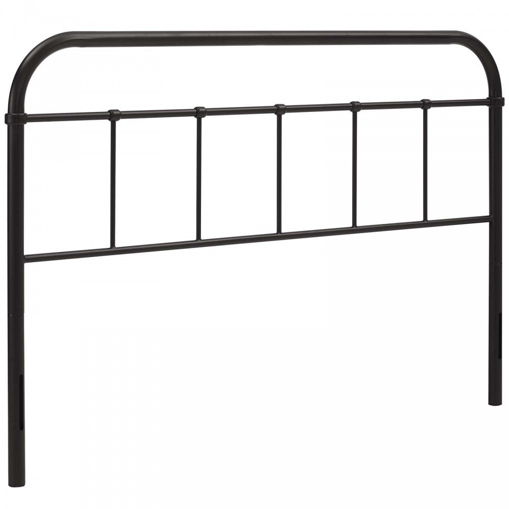 Serena King Steel Headboard, Brown