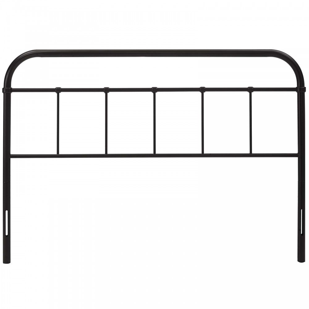 Serena King Steel Headboard, Brown