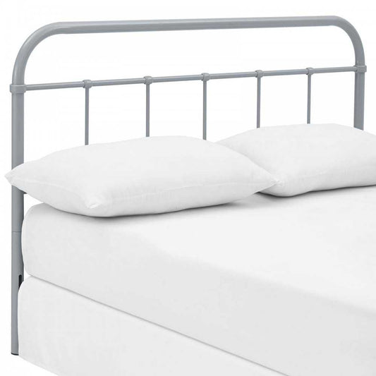 Serena Queen Steel Headboard, Gray