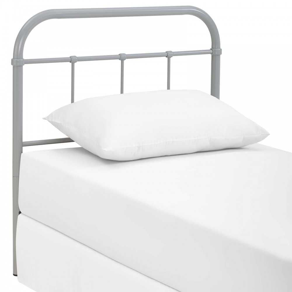 Serena Twin Steel Headboard, Gray