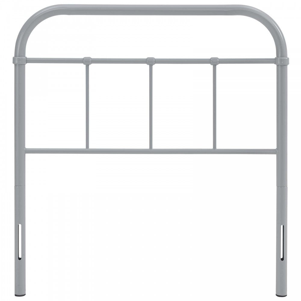 Serena Twin Steel Headboard, Gray