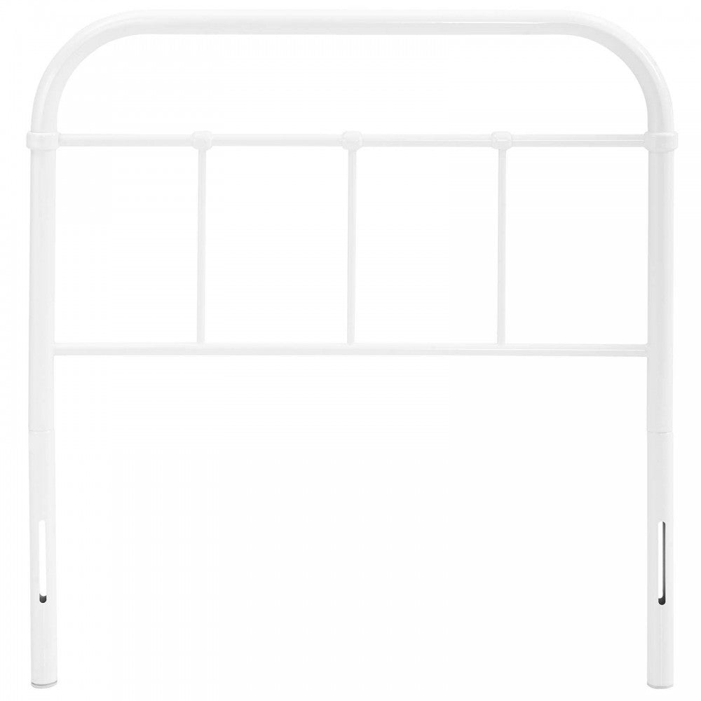 Serena Twin Steel Headboard, White