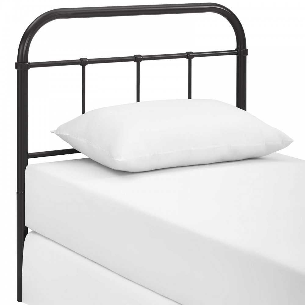 Serena Twin Steel Headboard, Brown