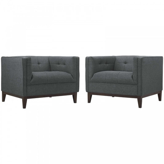 Serve Armchairs Set of 2, Gray