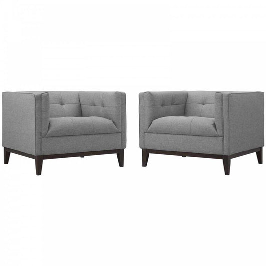 Serve Armchairs Set of 2, Light Gray