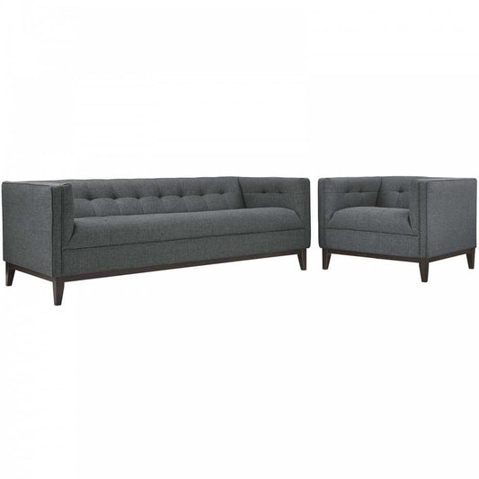 Serve Living Room Set Set of 2, Gray