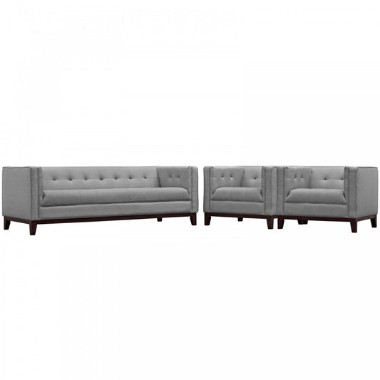 Serve Living Room Set Set of 3, Light Gray