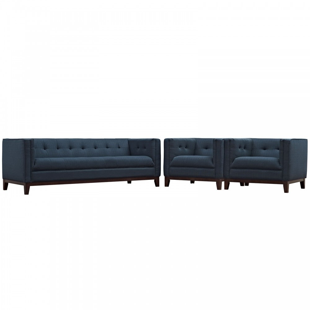 Serve Living Room Set Set of 3, Azure