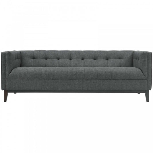 Serve Upholstered Fabric Sofa, Gray