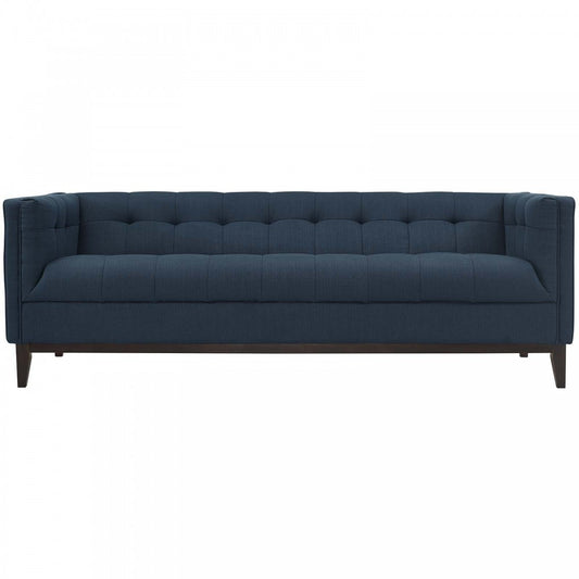 Serve Upholstered Fabric Sofa, Azure