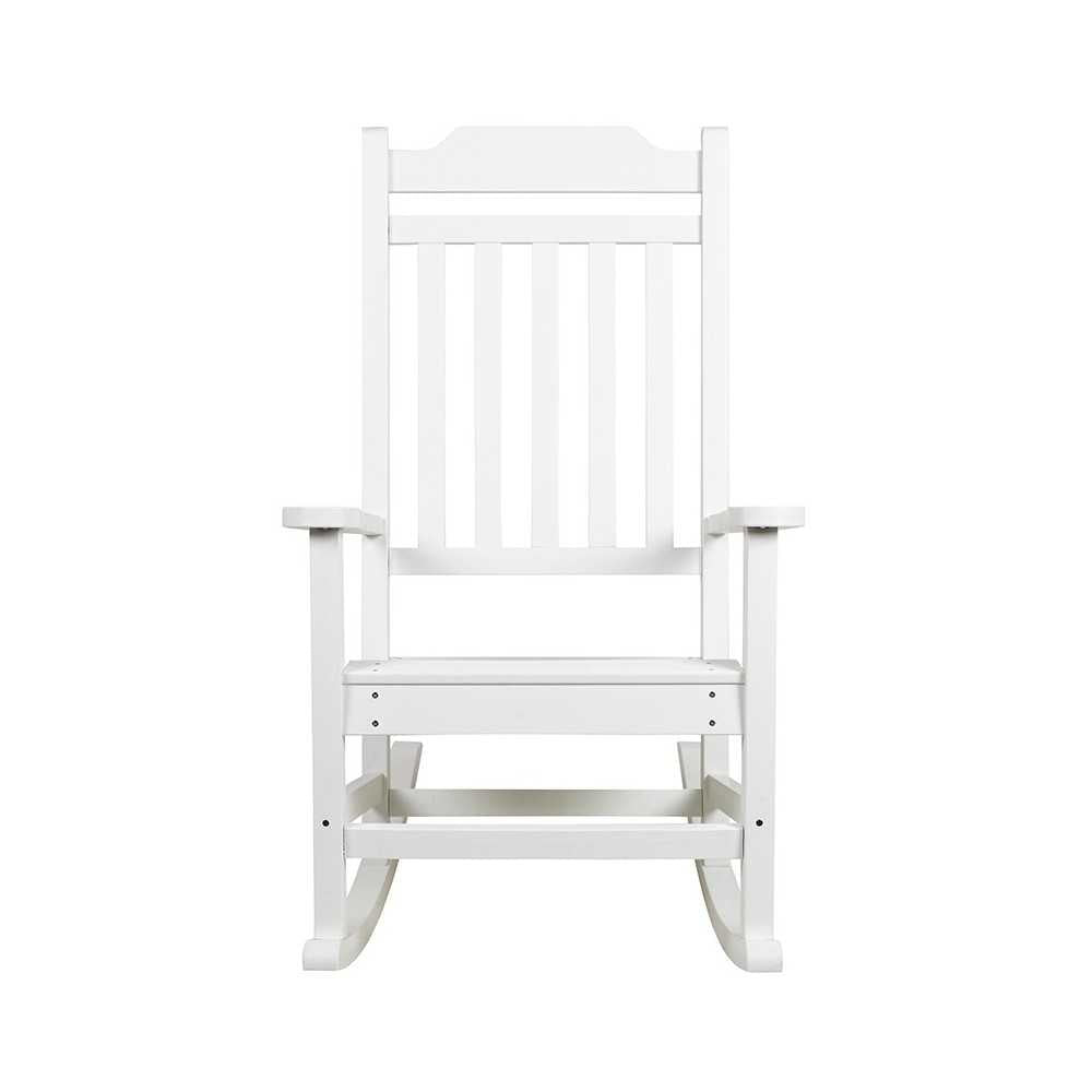 Set of 2 Winston All-Weather Rocking Chair in White Faux Wood