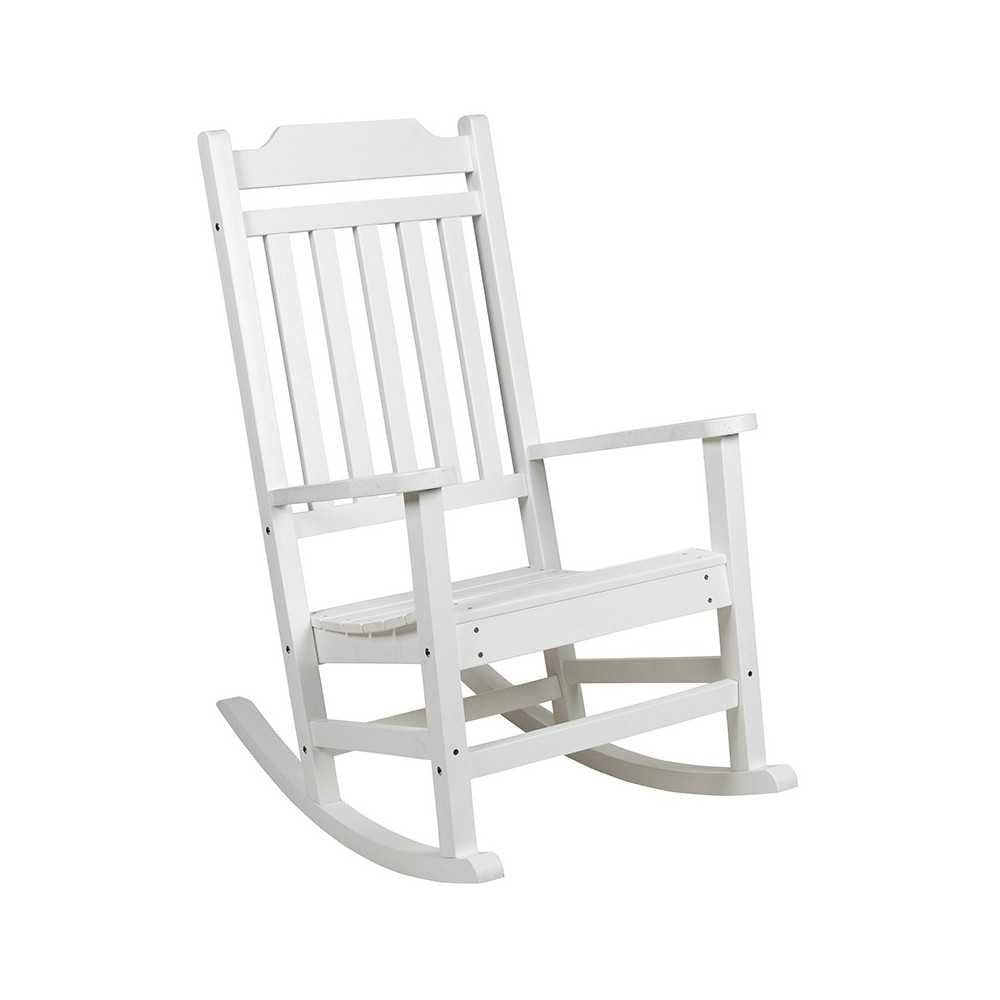 Set of 2 Winston All-Weather Rocking Chair in White Faux Wood