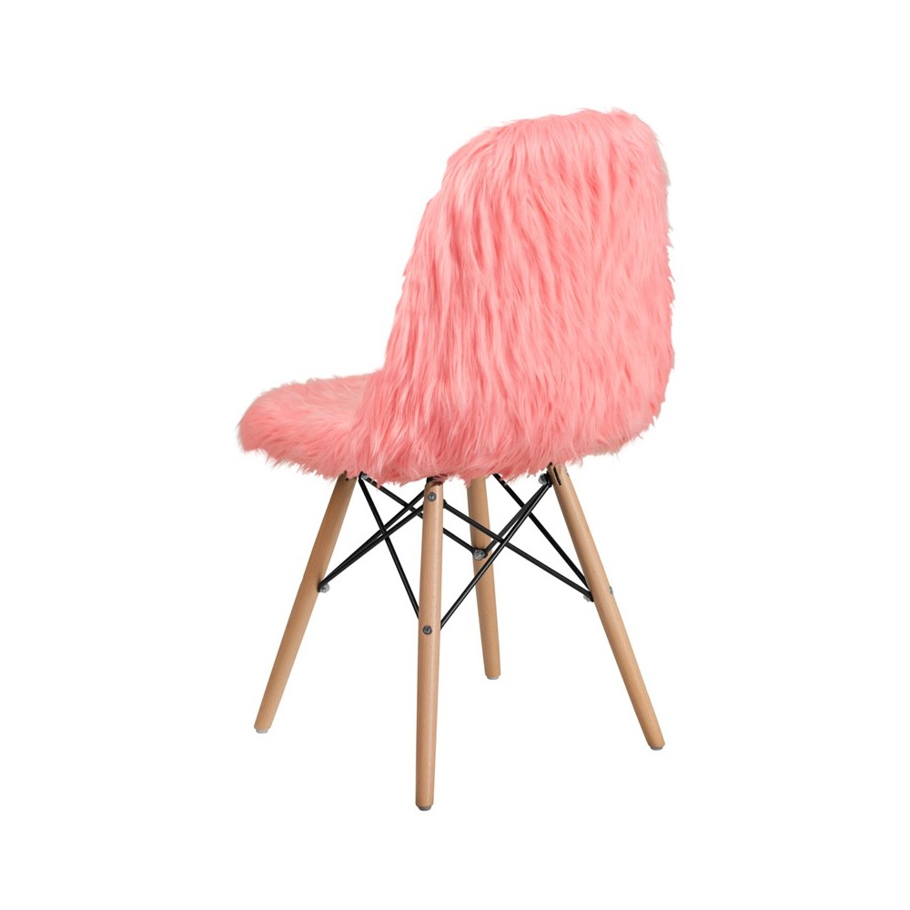 Shaggy Dog Hermosa Pink Accent Chair