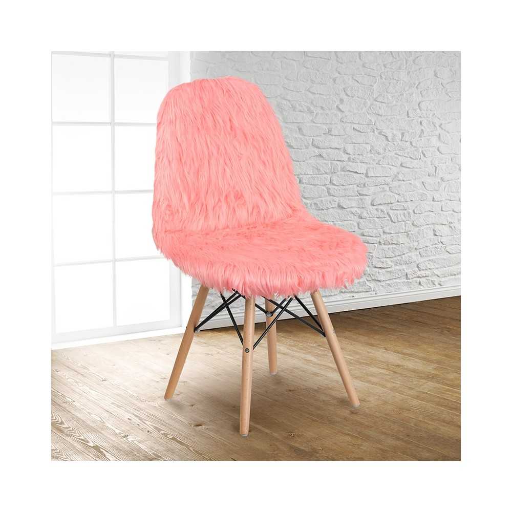 Shaggy Dog Hermosa Pink Accent Chair